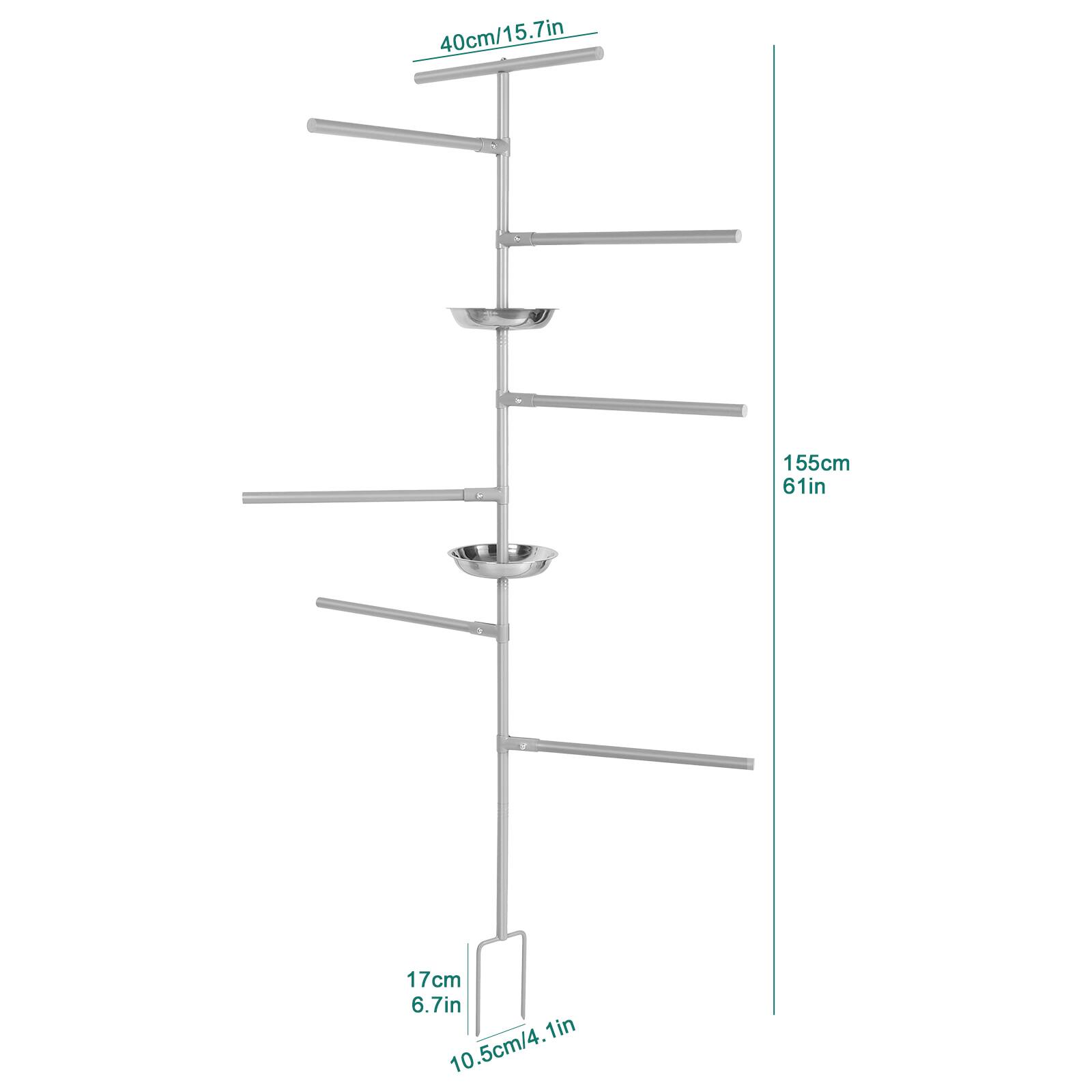 40cm/15.7in  
155cm 61in  
17cm 6.7in  
10.5cm/4.1in