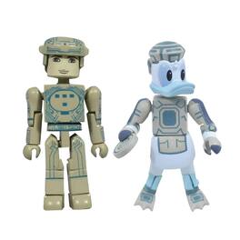 Diamond Select Toys - Kingdom Hearts Minimates Series 1 | Space Paranoids Donald & Tron - Blue