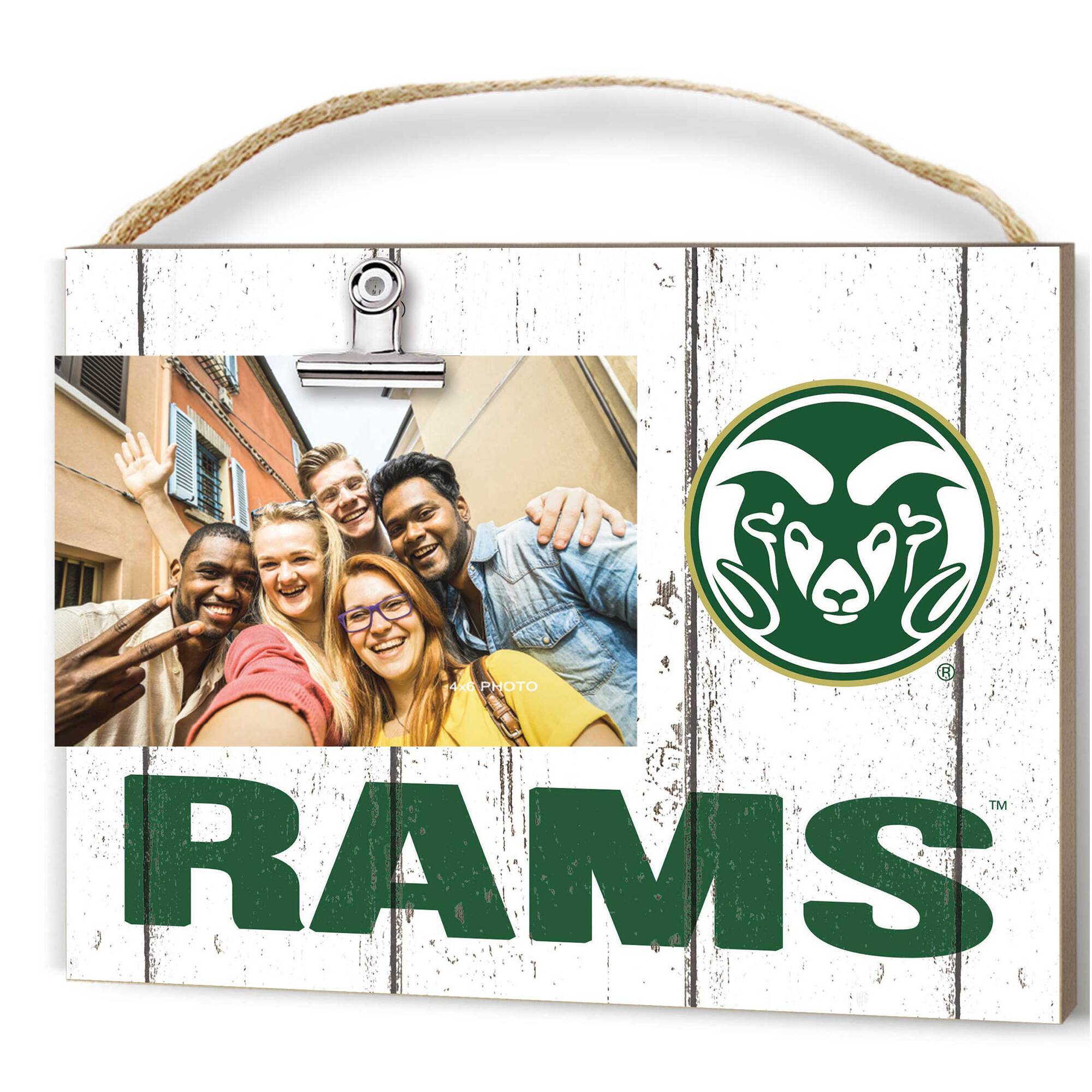 Colorado State Rams 8'' x 10'' Weathered Clip It Frame