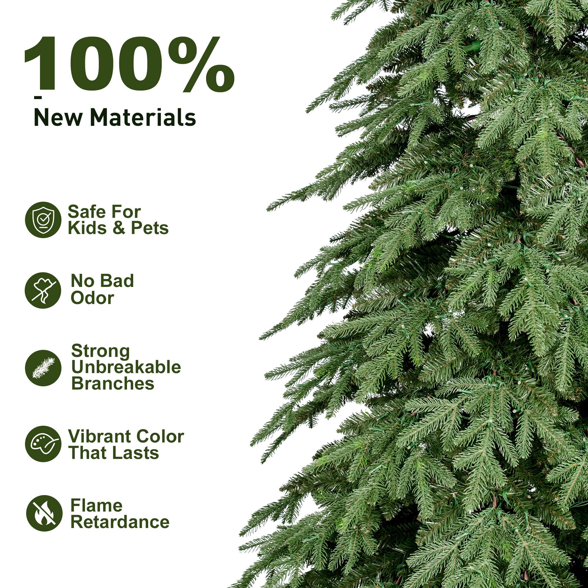 100% - New Materials
Safe For Kids & Pets
No Bad Odor
Strong Unbreakable Branches
Vibrant Color That Lasts
Flame Retardance
