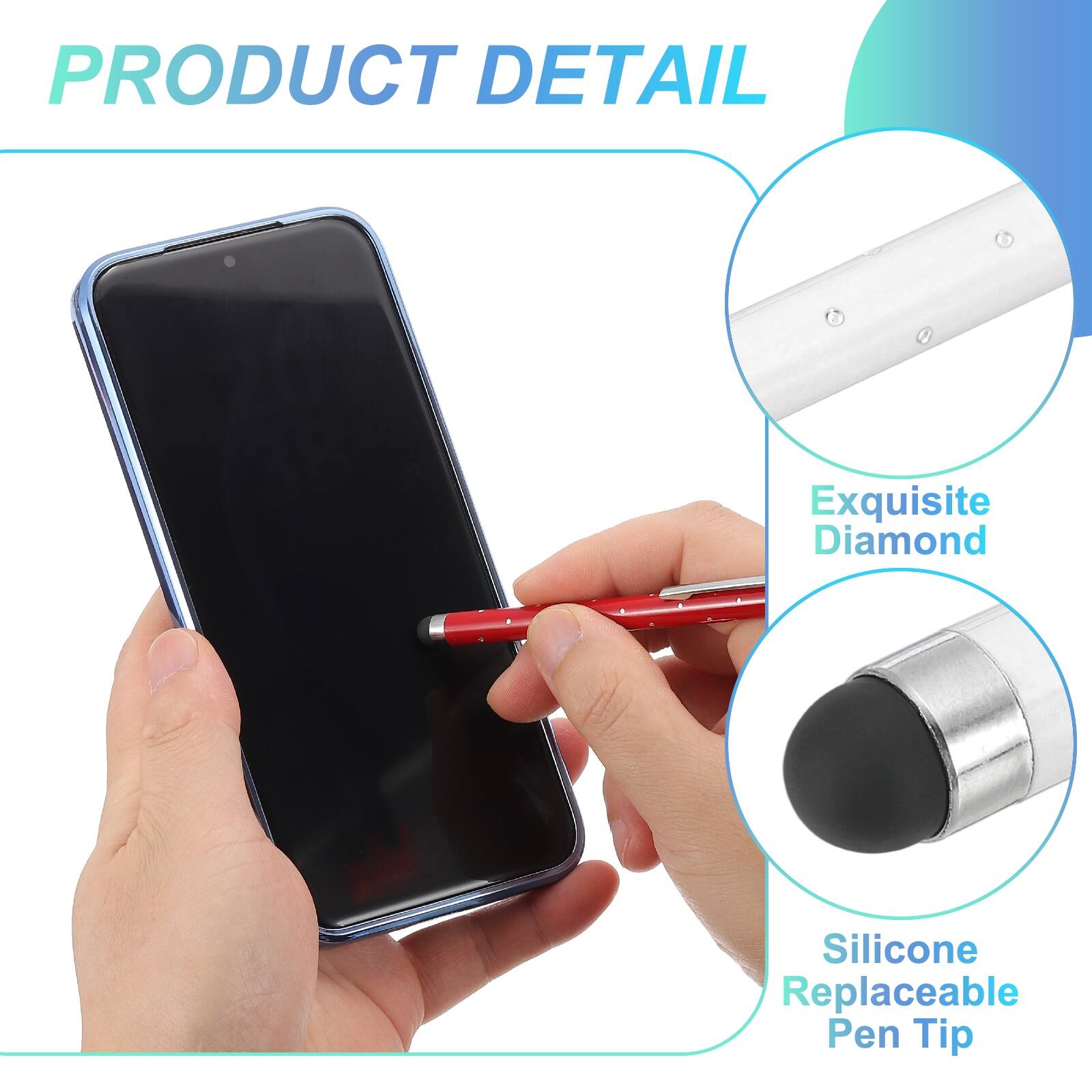 PRODUCT DETAIL

Exquisite Diamond Silicone Replaceable Pen Tip