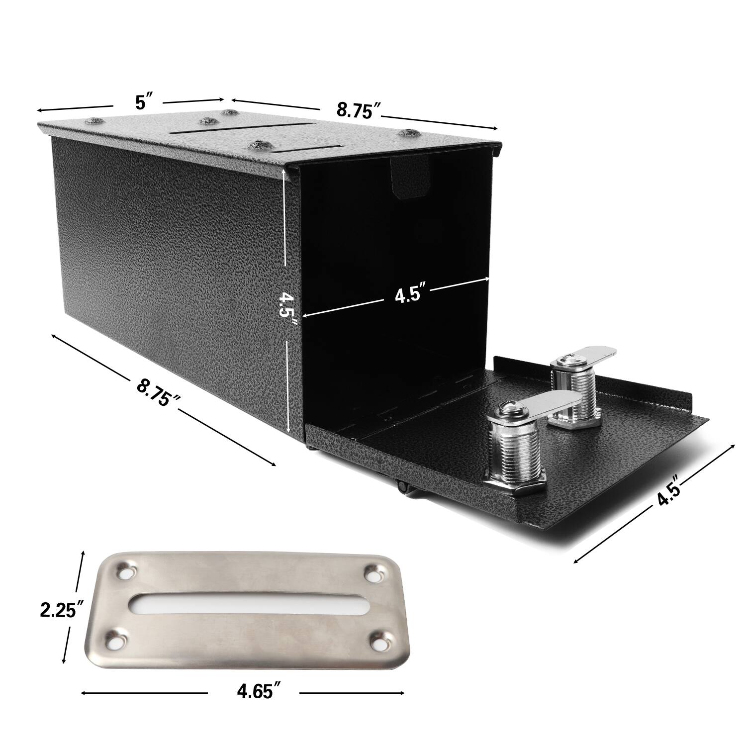 5", 8.75", 4.5", 4.5", 8.75", 4.5", 2.25", 4.65"
