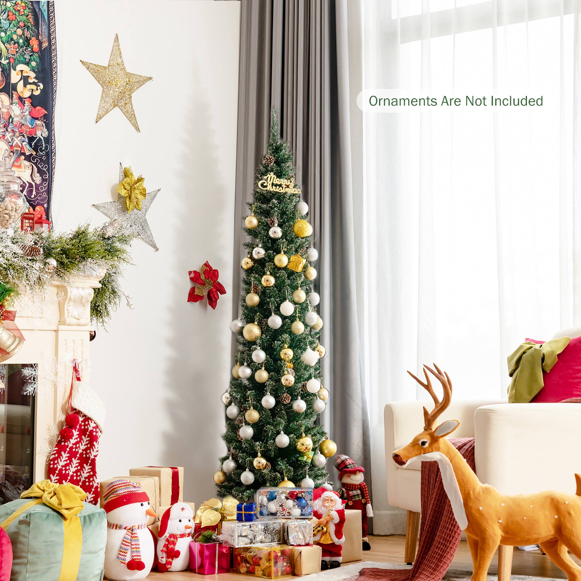 Ornaments are not included.