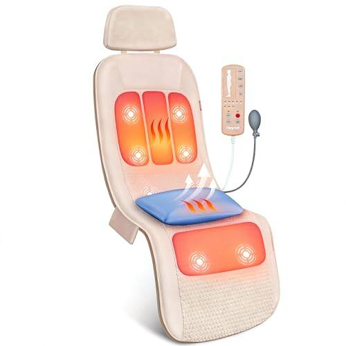 Front. DORLUKFU - Full Body Massage Mat with Heat, Vibration Back Massager, Massage Chair Pad, 10 Vibration Motors, 2 Heating Levels,.