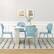 Alt View 1. Costway - Metal Dining Chair Set of 4 Armless Kitchen Hollowed Backrest & Metal Legs - Blue.