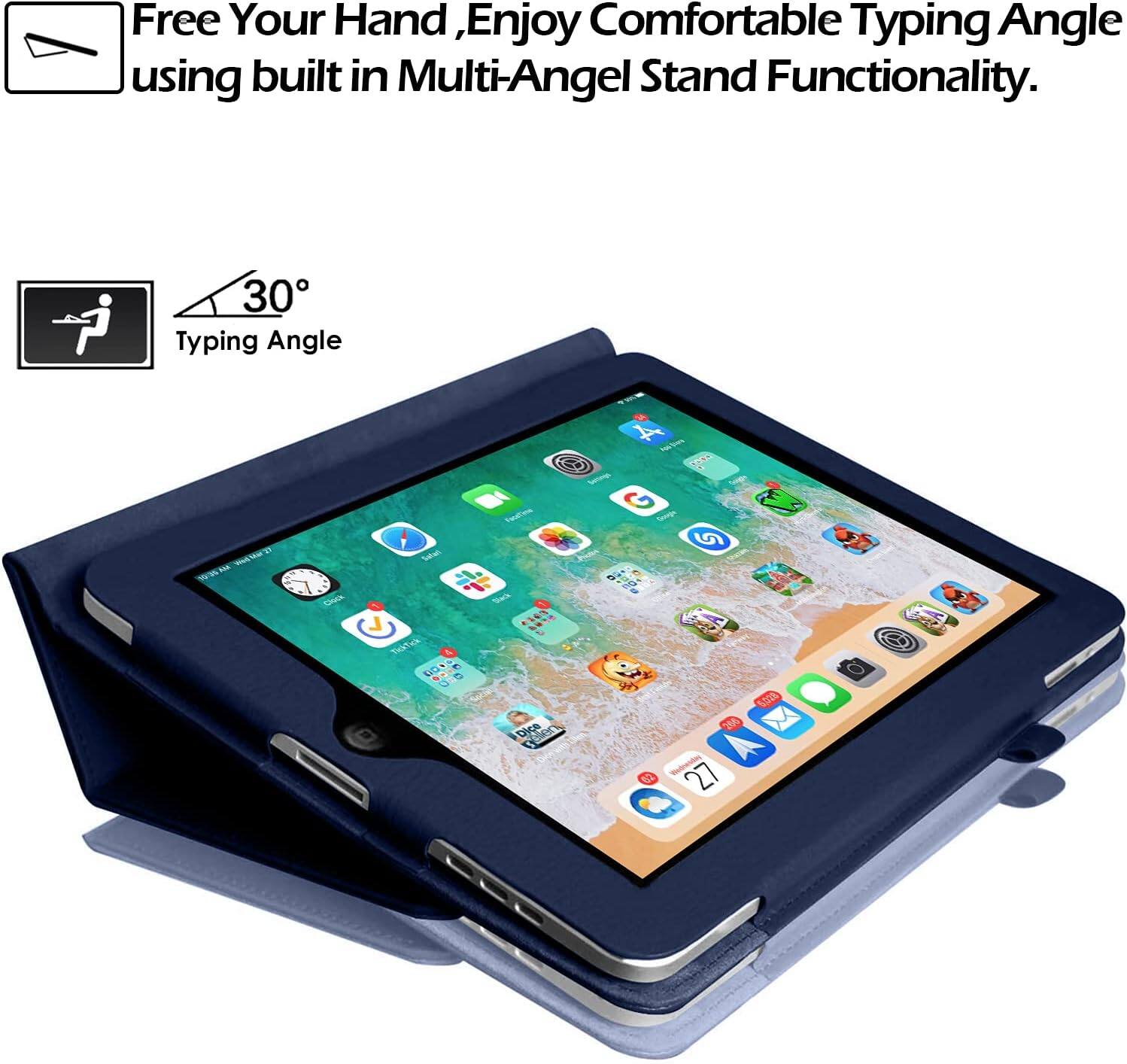Free Your Hand, Enjoy Comfortable Typing Angle using built in Multi-Angle Stand Functionality.

30° Typing Angle

4G

Black

Dice

200 Wednesday ez 27

5,028