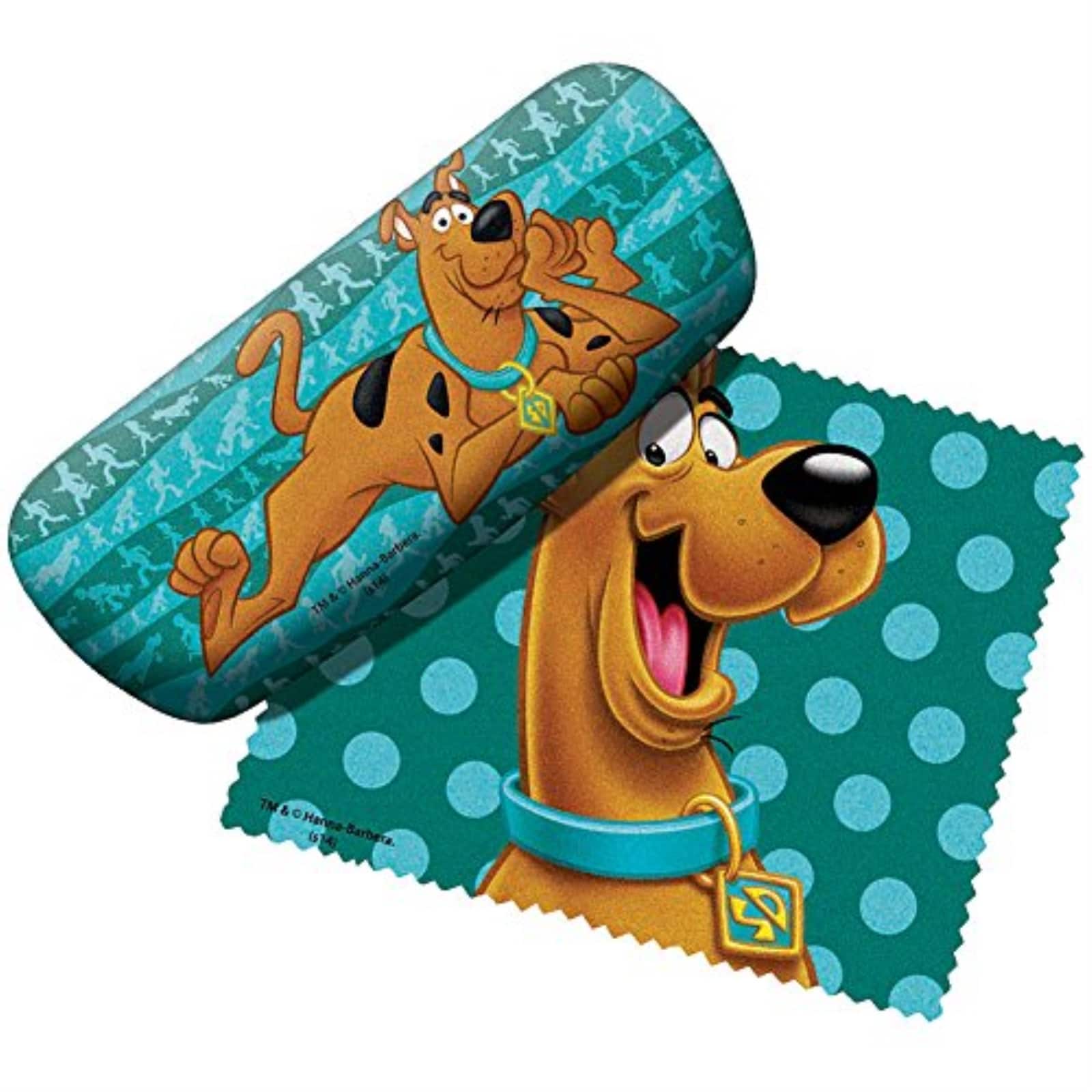 Spoontiques - Scooby Doo Polka Dots Eyeglass Case with Lens Cloth - Green