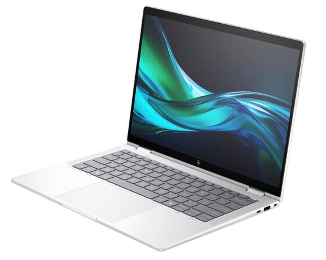 Alt View 4. HP - Elite x360 1040 G11 14" WUXGA Intel Core Ultra 7 165H 1.4 GHz up to 5.0 GHz 32GB RAM 512GB SSD Windows 11 Pro Laptop - Silver.