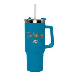 The Memory Company - Miami Dolphins 40oz. Single Hit Bling Tumbler - Aqua