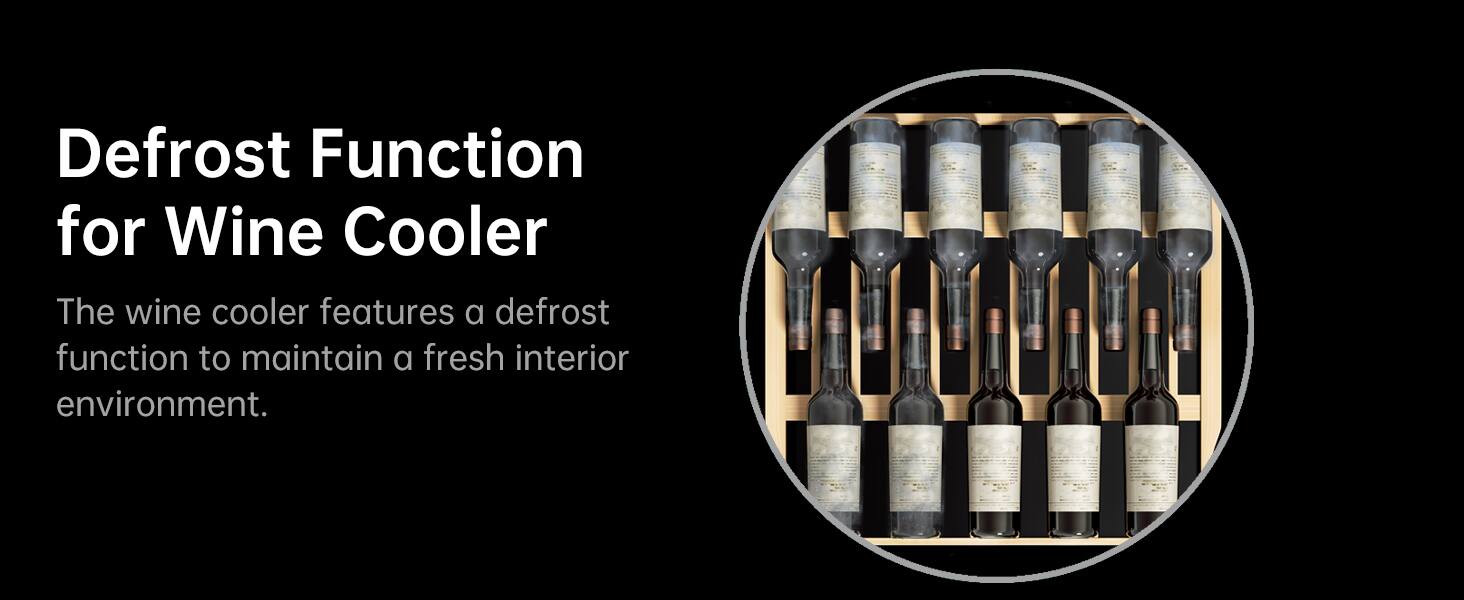 Defrost Function for Wine Cooler

The wine cooler features a defrost function to maintain a fresh interior environment.