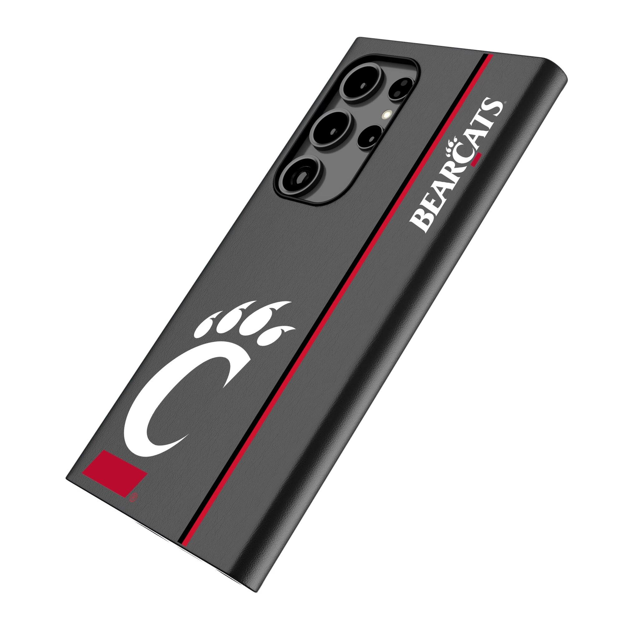 Alt View 1. Keyscaper - Cincinnati Bearcats Galaxy Magnetic Bump Case - S25 Plus - Black.