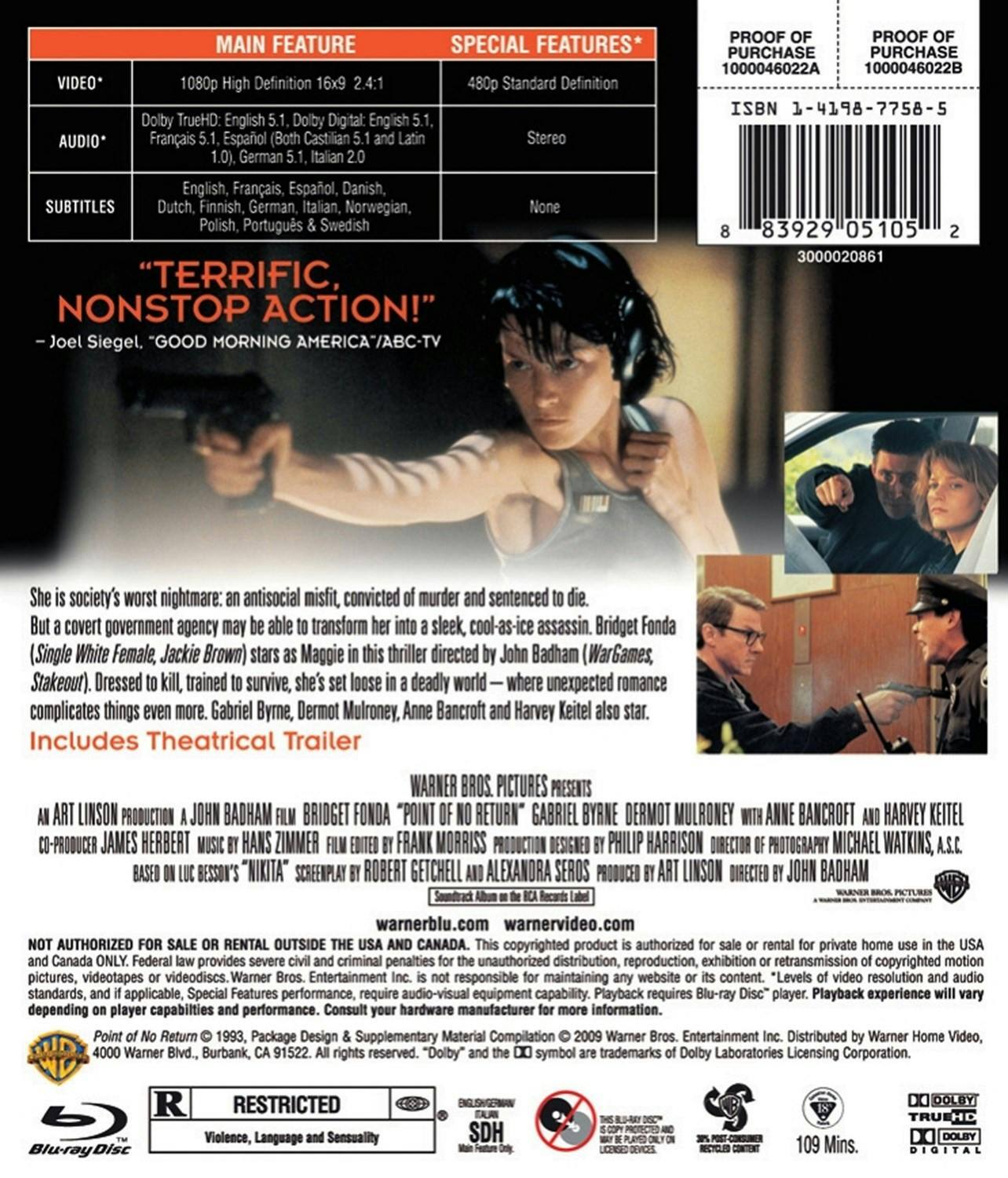 Back. Point of No Return [Blu-ray].