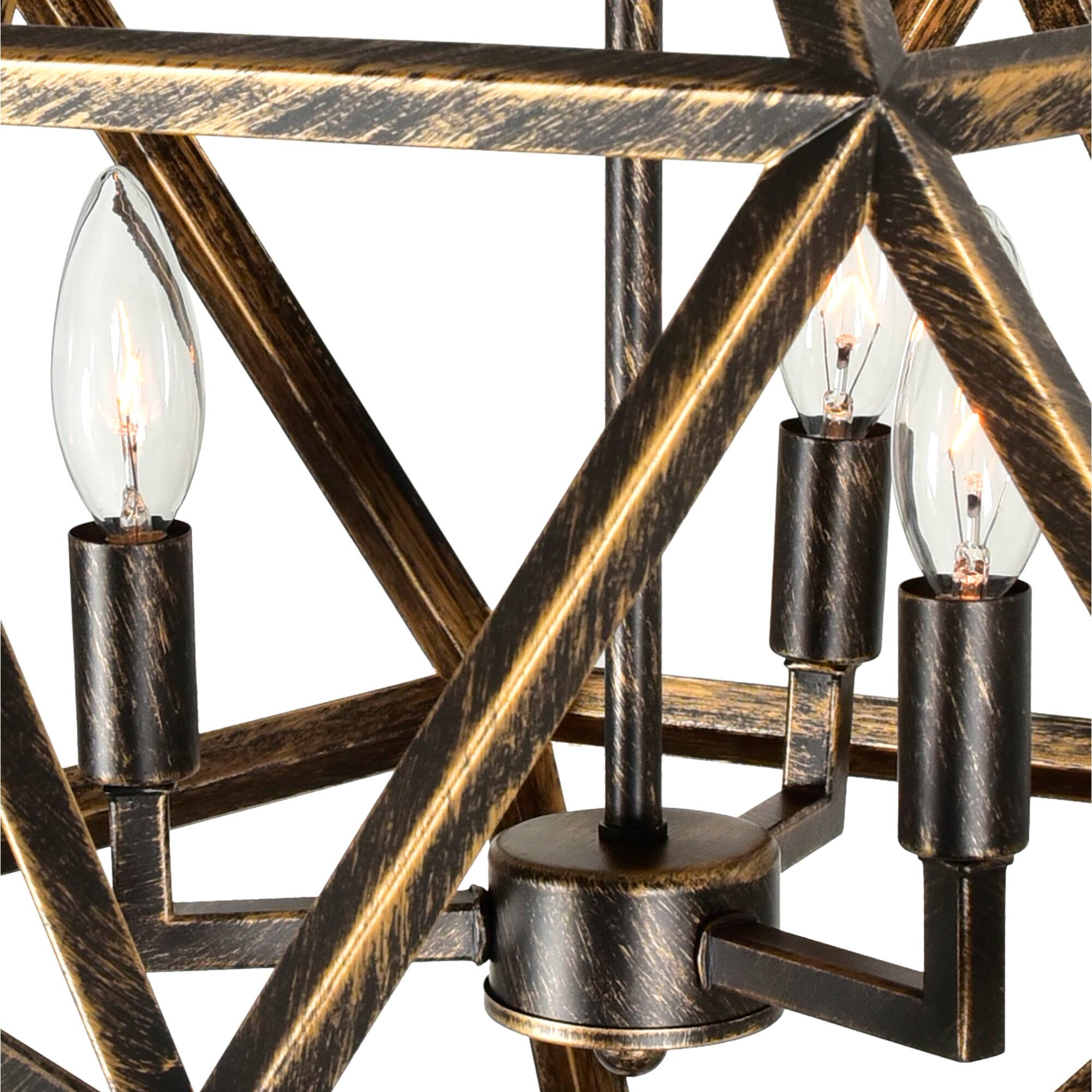 Alt View 2. CWI Lighting - Amazon 3 Light Up Pendant With Antique forged copper Finish - Antique Forged Copper.