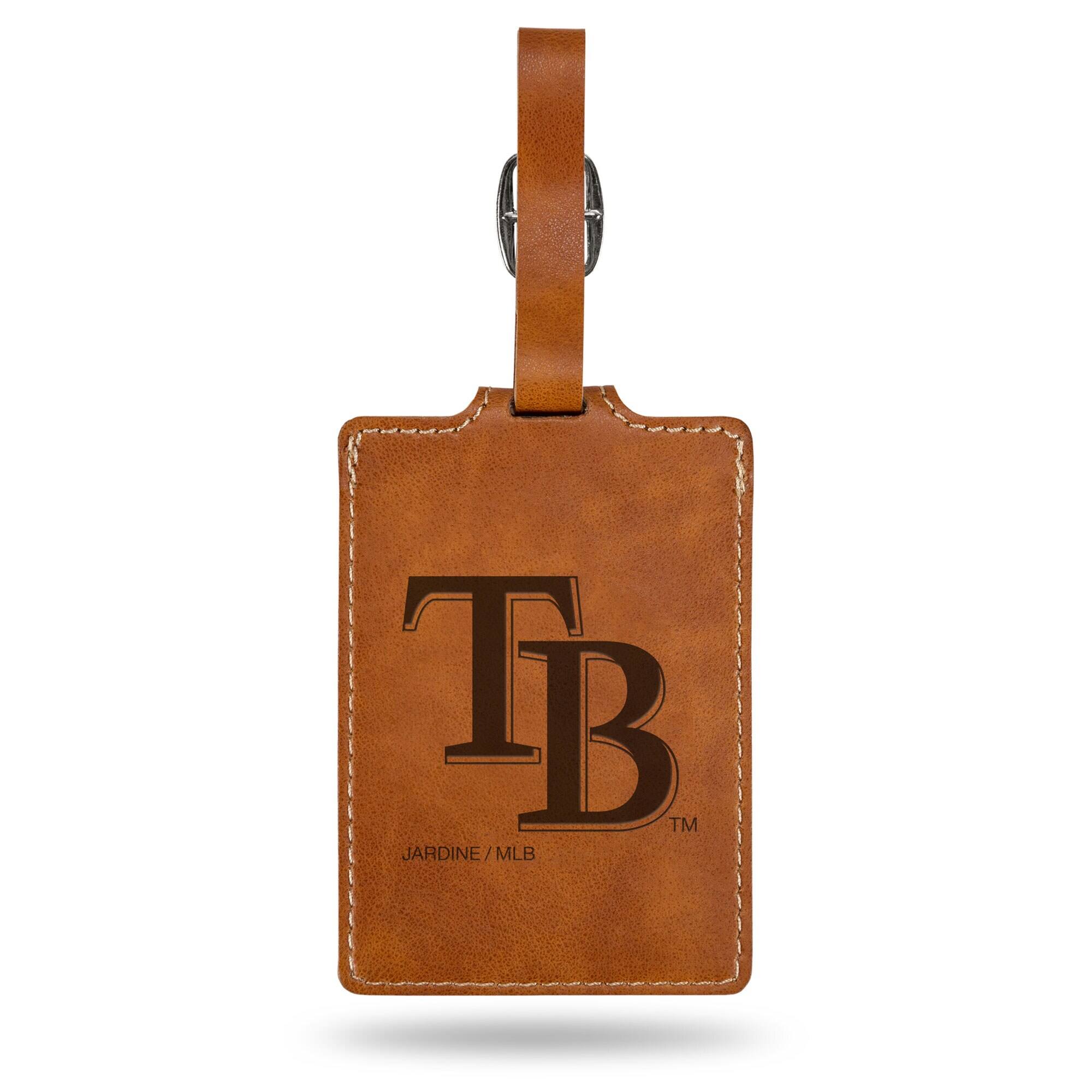 Jardine - Tampa Bay Rays Ultra Suede Luggage Tag - Brown