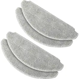 Teendow - T13S Robot Vacuum Replacement Parts for 4-Pack Washable Mop Pads , Reusable Microfiber Cleaning Replacement Acce