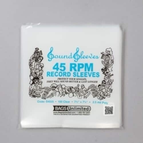 PopMarket - Bags Unlimited S4525 - 7 Inch 45 RPM Record Outer Sleeve - 100 Count (Clear) - BAGS / SLEEVES - Multicolor