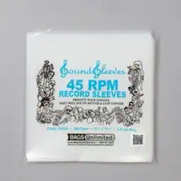 PopMarket - Bags Unlimited S4525 - 7 Inch 45 RPM Record Outer Sleeve - 100 Count (Clear) - BAGS / SLEEVES - Multicolor