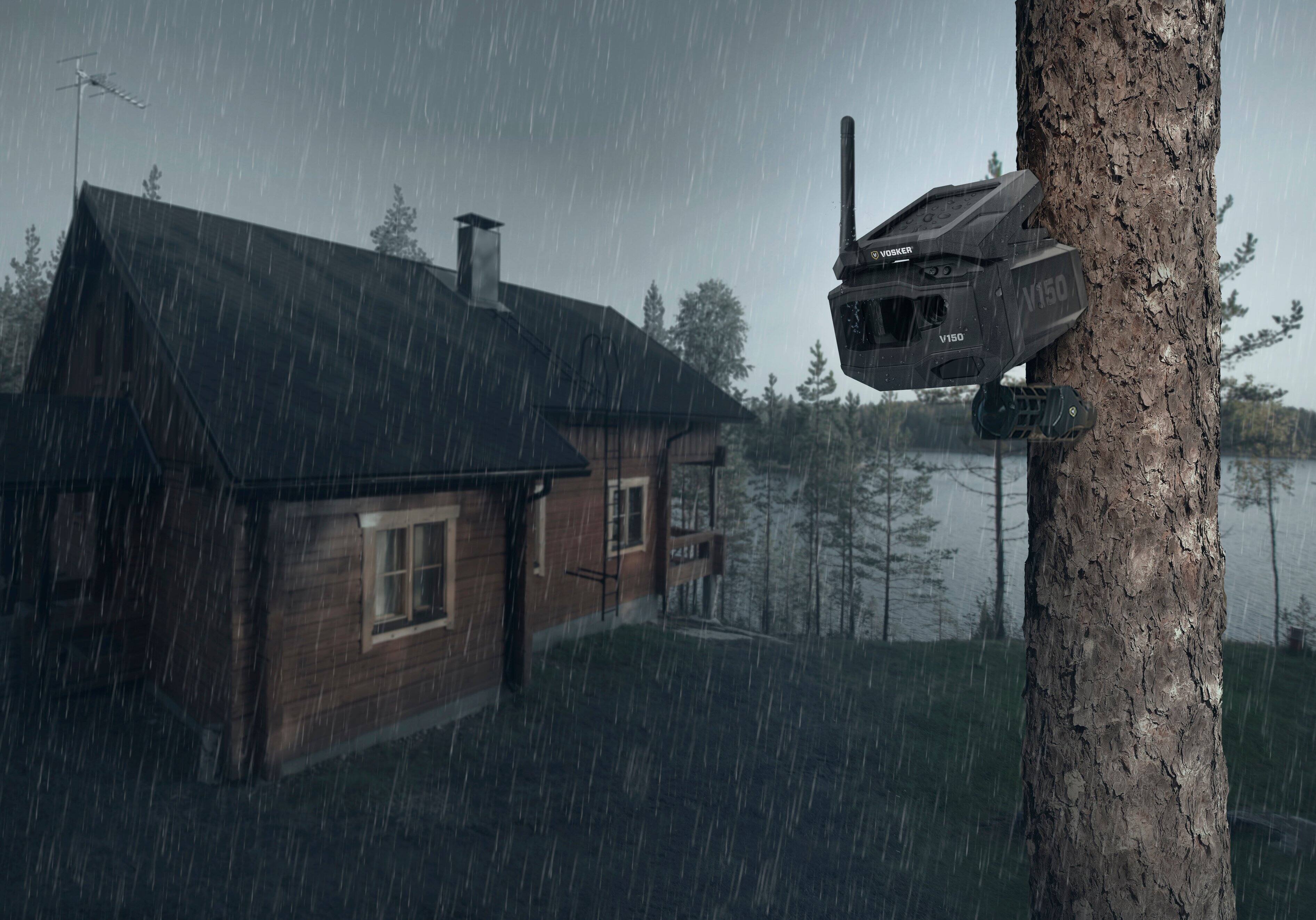 Alt View 21. Vosker - V150-V - Solar Powered LTE Cellular Outdoor Security Camera - Color by day, infrared by night.
