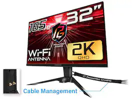 ASRock - PG32QF2B Phantom 32" (31.5" viewable) QHD 2560 x 1440 (2K) 165 Hz (144Hz