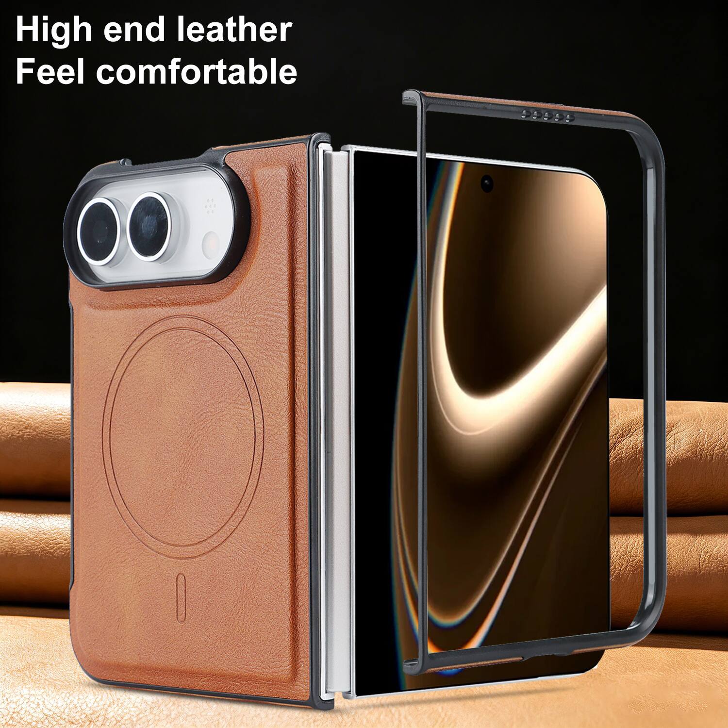 UUCOVER Magnetic PU Leather Case for Apple iPhone Duo, Compatible with ...