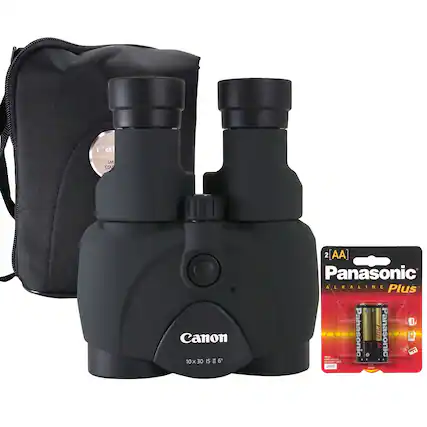 Canon 10x30 IS II 6°
Panasonic ALKALINE Plus 4 AA
Panasonic 2010