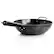 Alt View 1. Gibson - Gibson Home Debossed 13 Inch Heavy Gauge Carbon Steel Wok in Black - Black.