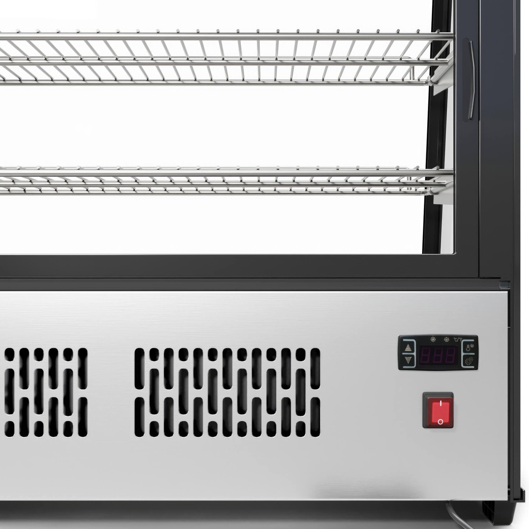 Alt View 4. Koolmore - 48 in. Countertop Bakery Display Refrigerator in Stainless Steel, 7 cu. ft. (CDC-7C-SS) - Stainless Steel.