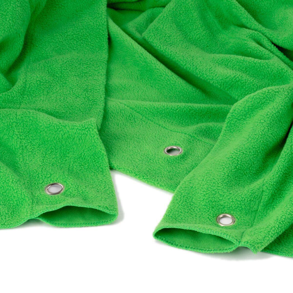 Front. Glow - Glow Wrinkle-Resistant Fleece Background (Chroma Green, 9 x 20').