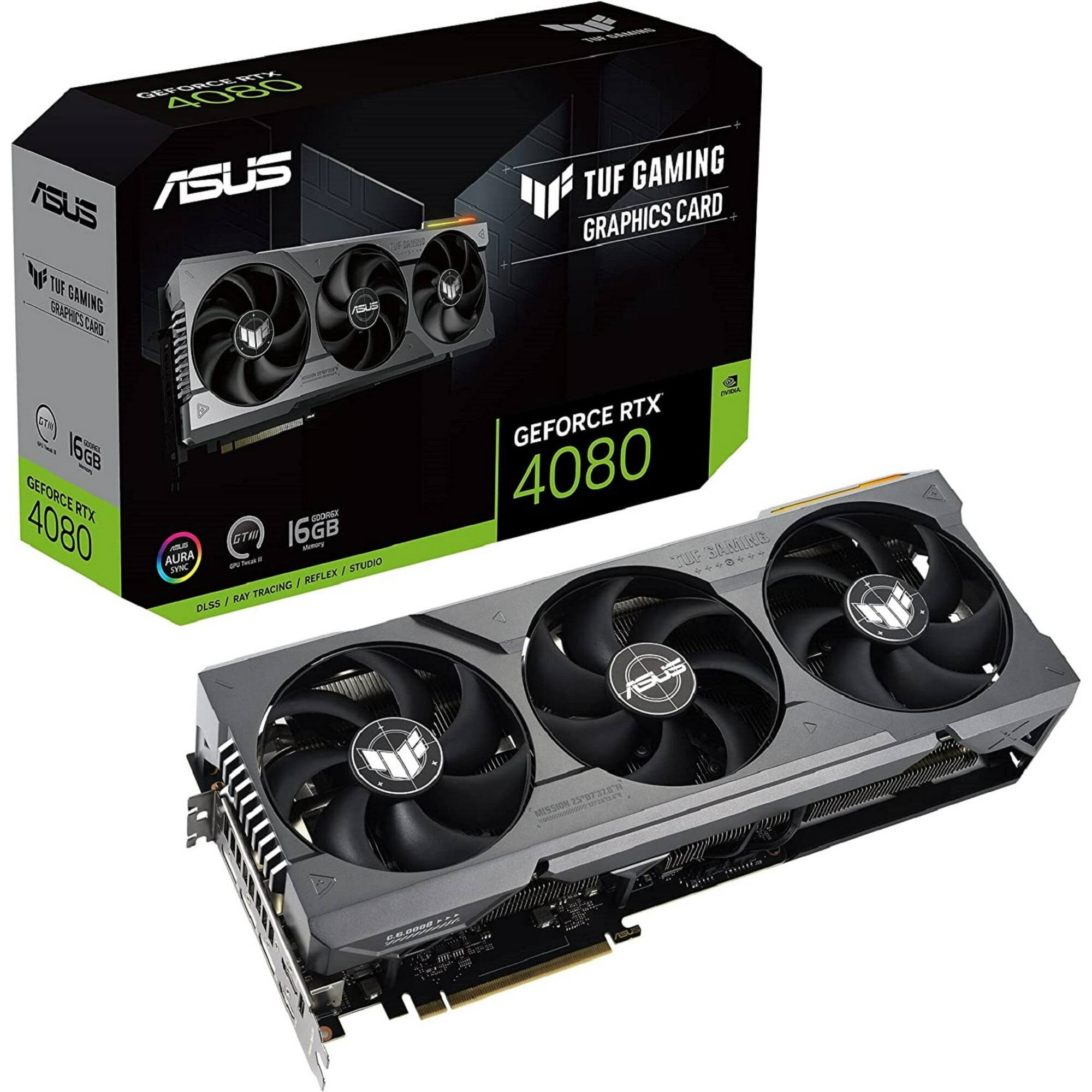 RTX 4080 ASUS TUF GAMING GRAPHICS CARD 16GB GEFORCE RTX 4080 - AURA SYNC DLSS / RAY TRACING / REFLEX / STUDIO
