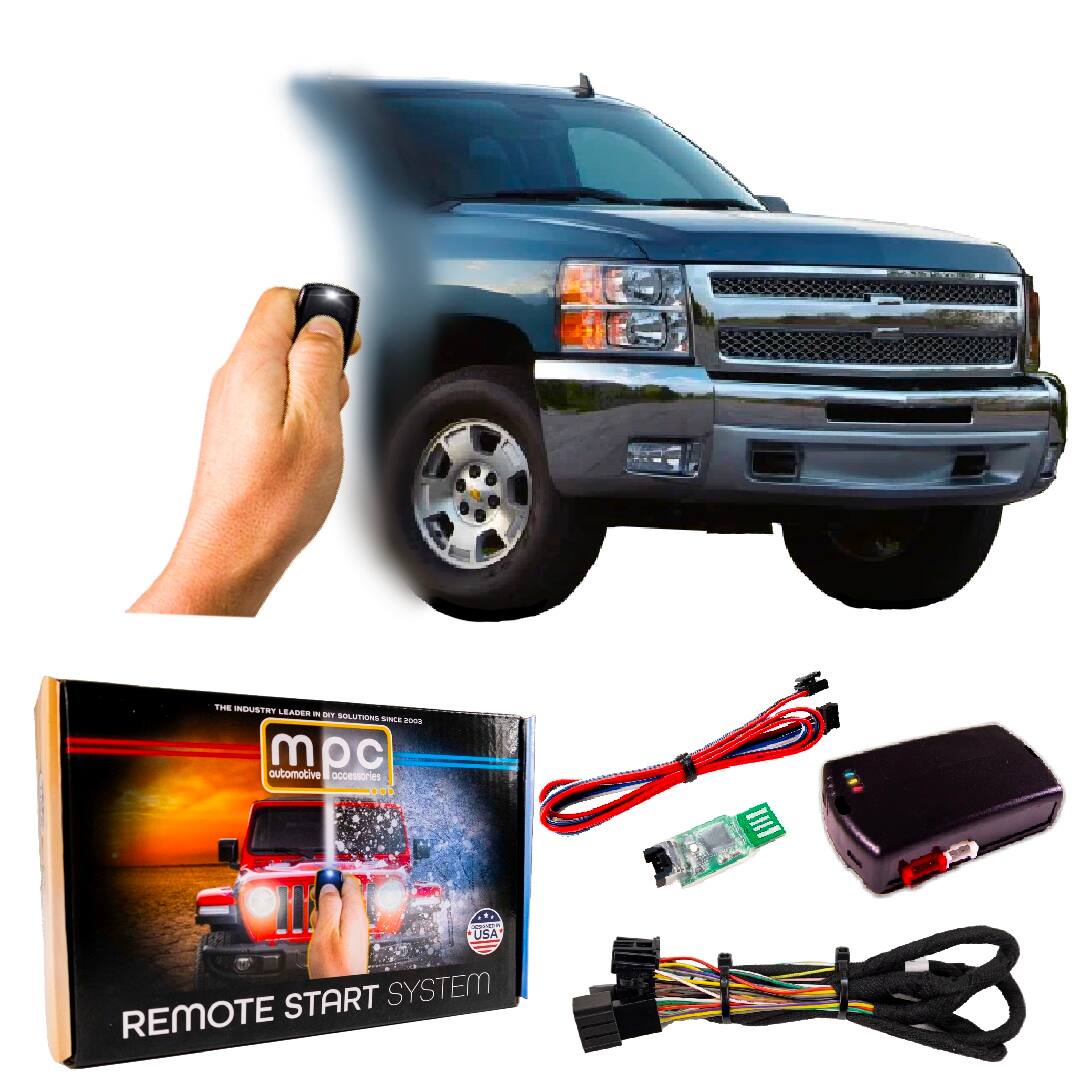 MPC - Plug-n-Play Remote Start For 2007-2013 Chevrolet Silverado 1500 Uses OEM REMOTES - Black