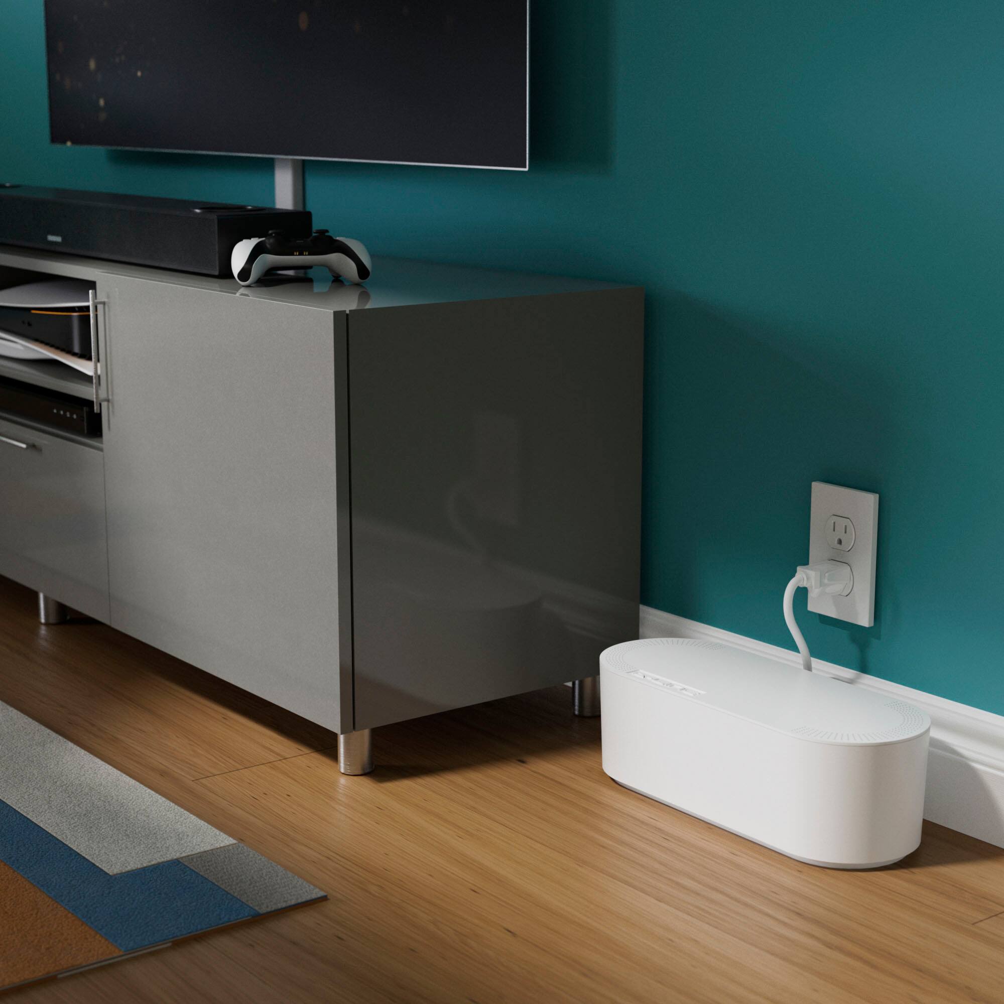 Alt View 2. D-Line - D-Line Large Cord Organizer Box - White.