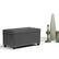 Left. Simpli Home - Amelia Storage Ottoman Bench - Stone Grey.