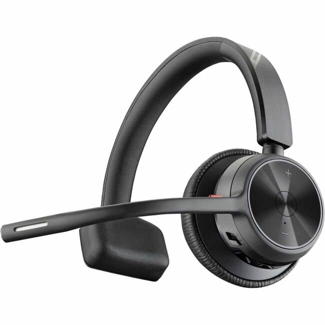 HP - Poly Voyager 4310 USB-A Headset +BT700 dongle TAA - Google Assistant, Siri - Mono - USB Type A - Wired/Wireless - Blueto - Black