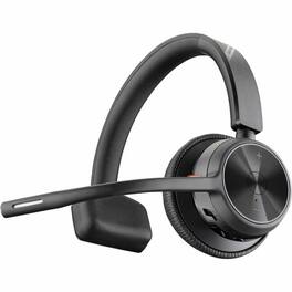 HP - Poly Voyager 4310 USB-A Headset +BT700 dongle TAA - Google Assistant, Siri - Mono - USB Type A - Wired/Wireless - Blueto - Black