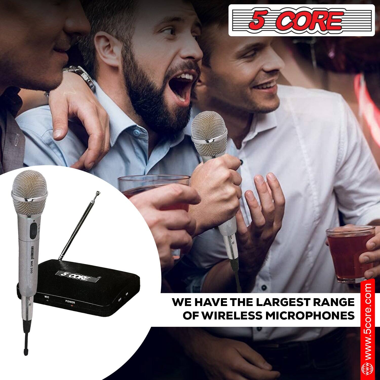 5 CORE 200 - 5 CORE POWER WE HAVE THE LARGEST RANGE OF WIRELESS MICROPHONES www.5core.com