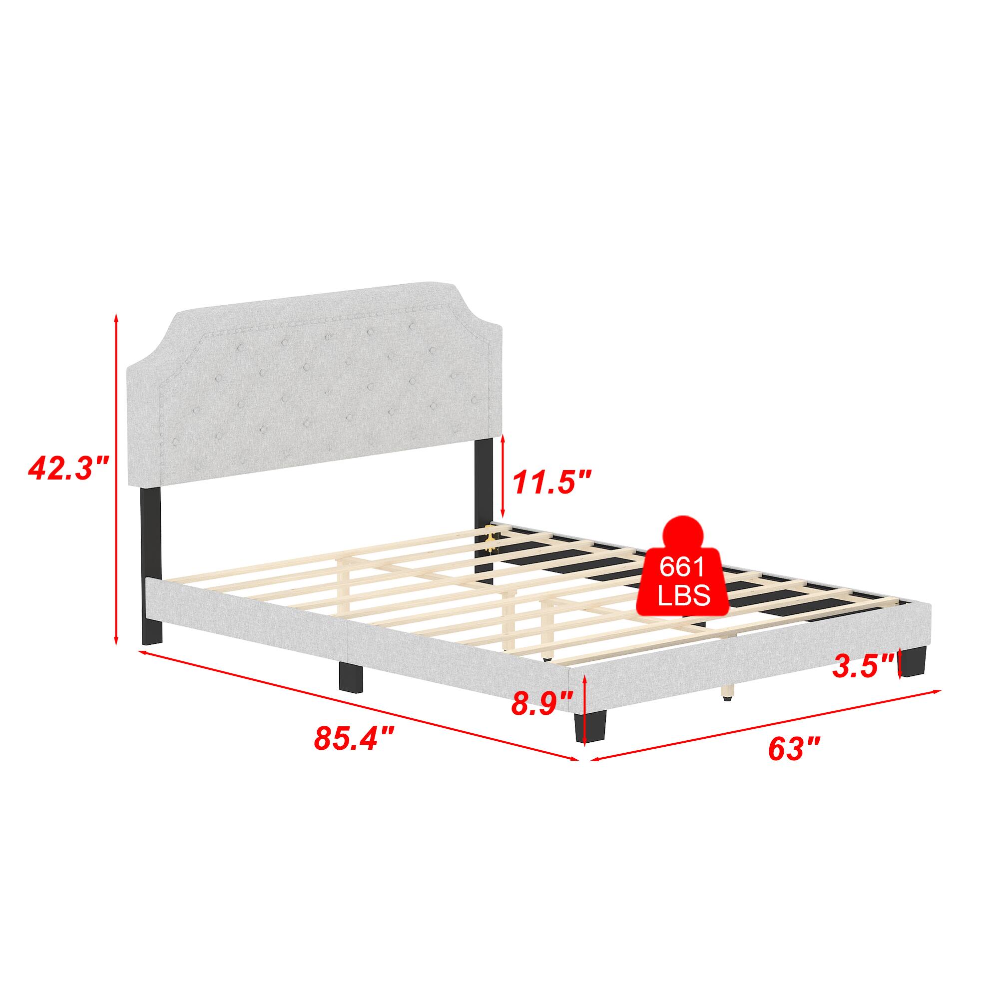 42.3", 11.5", 85.4", 8.9", 3.5", 63", 661 LBS
