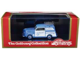 Goldvarg Collection - 1948 Crosley Station Wagon Blue White Pan American Airways Ground Crew Roof Rack Limited Edition 1/43 - Blue, White