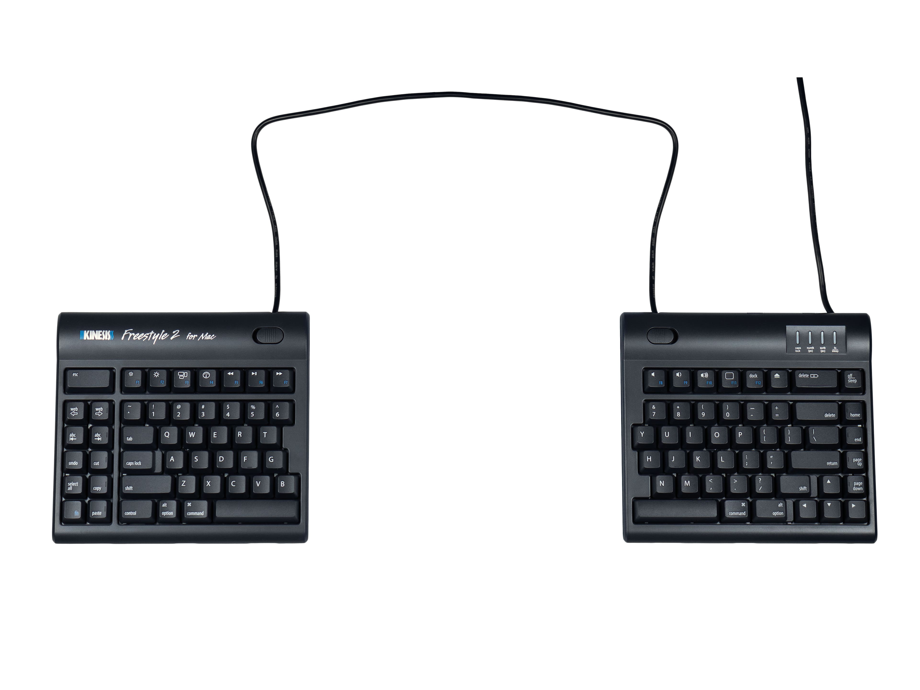 KINESIS - Freestyle2 Split Ergonomic Keyboard for Mac with 20 Inch Separation - Black