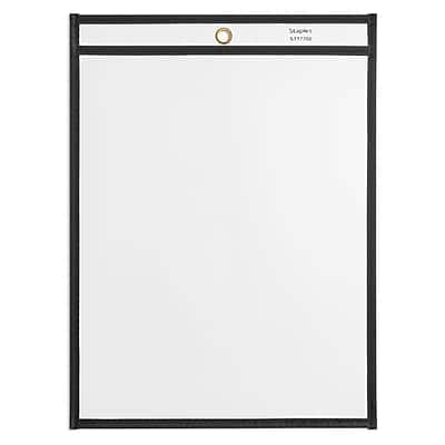 "Staples - Heavy Weight Stitched Job Ticket Holder, 8.5"" x 11"", 25/Pack - Clear" price history on PriceWatchPro