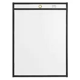 Staples - Heavy Weight Stitched Job Ticket Holder, 8.5" x 11", 25/Pack - Clear