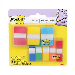 Post-it - Tabs & Flags Combo Pack, 136/Pack - Assorted