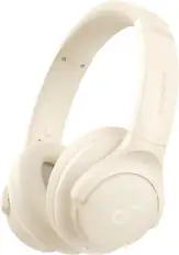 Front. Anker - Anker Soundcore Q20i Plus Over-the-Ear Bluetooth Wireless & Wired Headphones - White.
