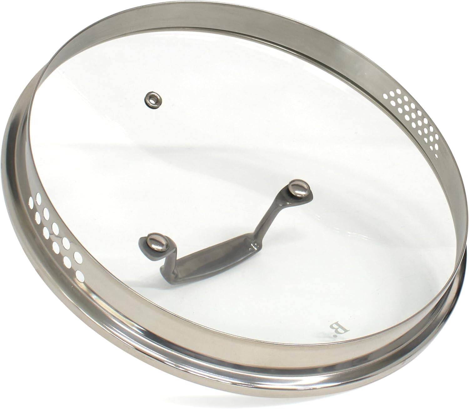 Alt View 2. BLU - Blu. Cookware 8.5QT Stock Pot with Double Strainer Lid, Non-Toxic - Black.