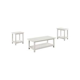Coaster Co. of America - Payne 3-piece Coffee and End Table Set Distressed - White