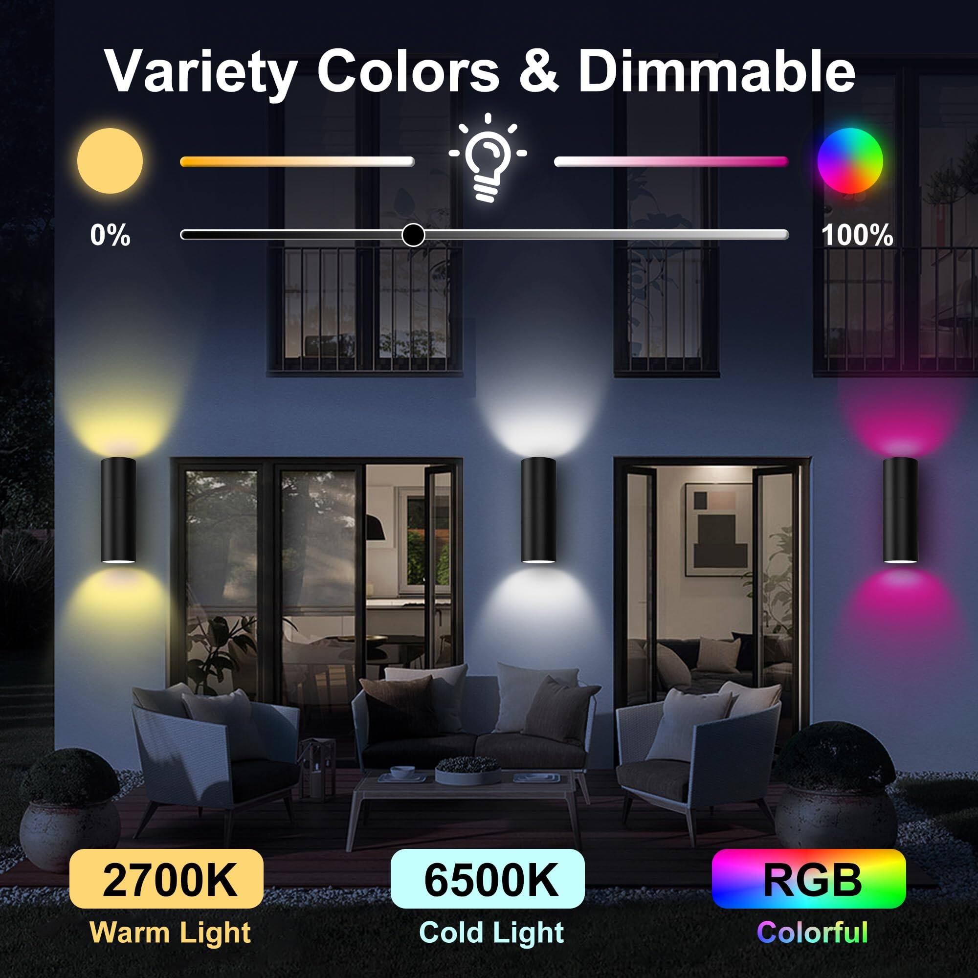 Variety Colors & Dimmable

0% 100%

2700K Warm Light

6500K Cold Light

RGB Colorful