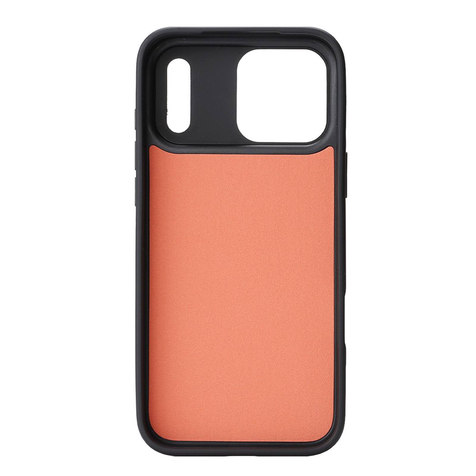 Alt View 6. UUCOVER - Magnetic Case for Apple iPhone 17 Pro Max, Compatible with Magsafe Carbon Fiber Texture Slim Shockproof Protective Cover - Orange.