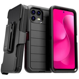 RomeTech - Defender Case for T-Mobile REVVL 8 Pro - Black