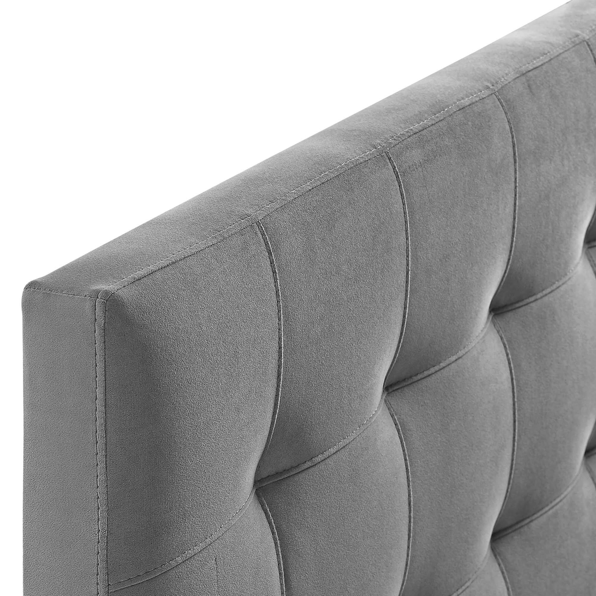 Alt View 1. Modway - Lily Biscuit Tufted Performance Velvet Full Headboard by Modway - Gray.