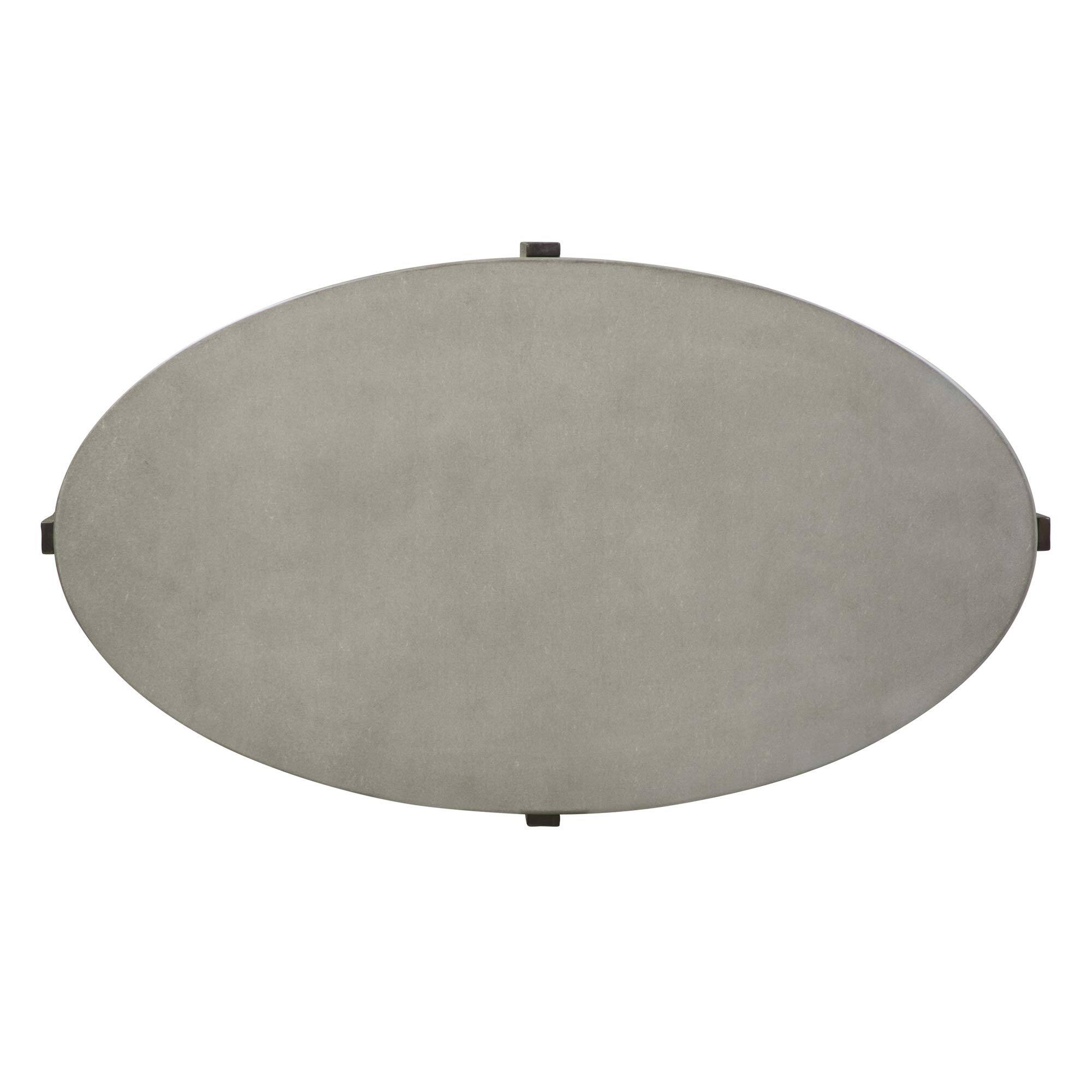 Alt View 2. Liberty Furniture Industries - Cascade Oval Cocktail Table in Wirebrush Rustic Brown - Brown.