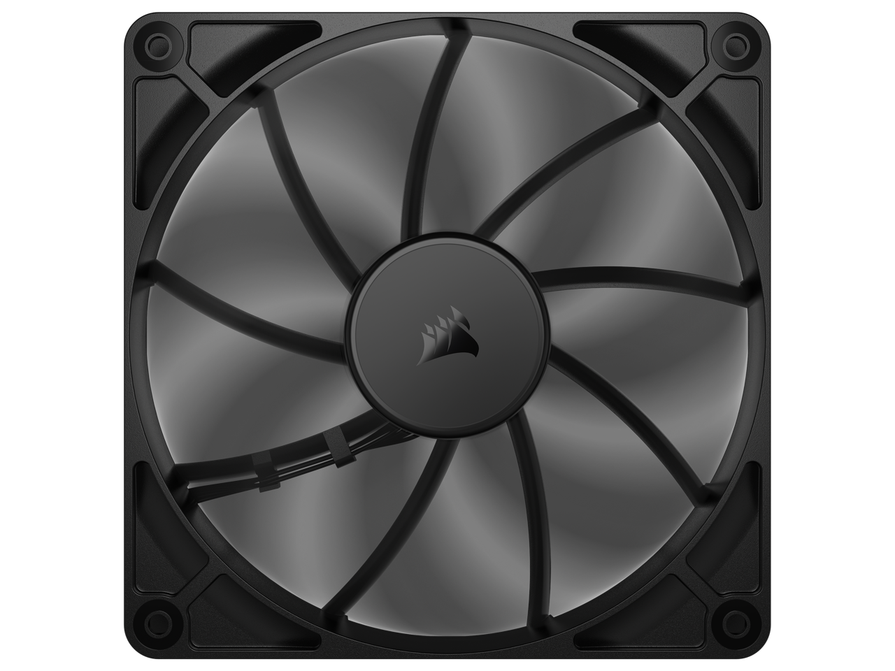 Alt View 1. CORSAIR - CORSAIR RS140 PWM 140mm Fan - Daisy-Chain PWM, AirGuide Cooling, Magnetic Bearing - Black.